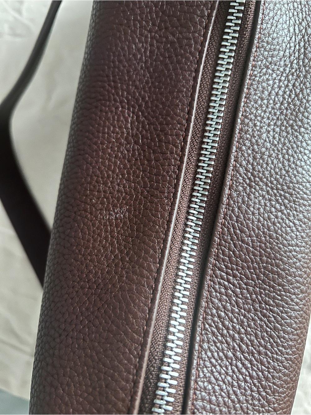 The Horse Plum Leather Shoulder Bag with Silver Hardware - Picture 4 of 12